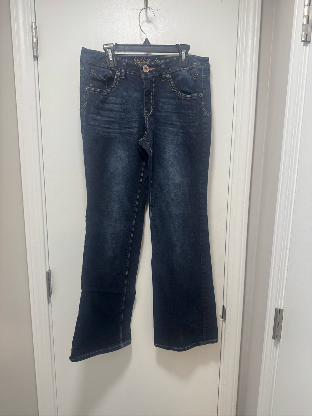 *Justice Girls Dark Wash Bootcut Jeans